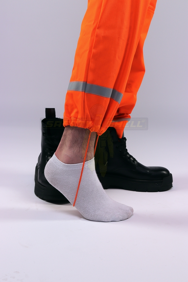 Pantaloni Safety Shell CORE - Orange & Black - imagine 2