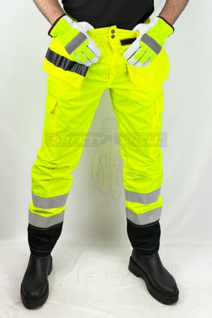 Pantaloni Safety Shell ATELOPUS – Green & Black