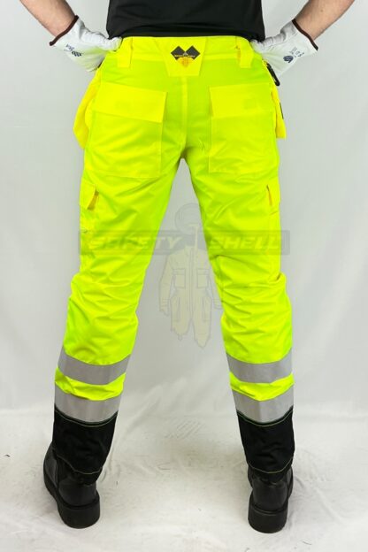 Pantaloni Safety Shell ATELOPUS – Green & Black - imagine 3