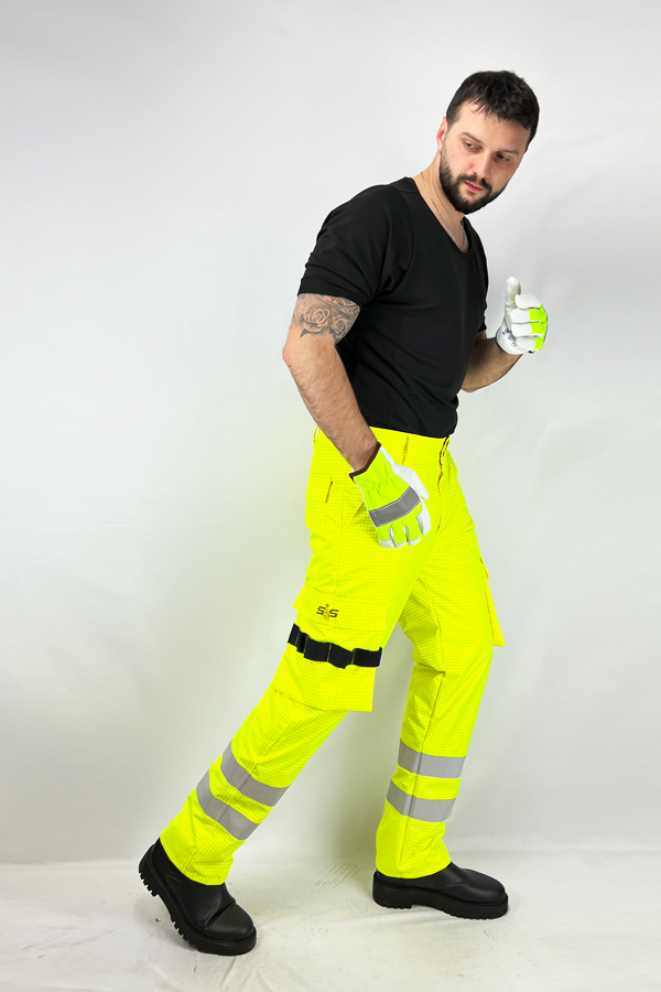 ❄ Pantaloni captusiti Safety Shell Shield – Green - imagine 3