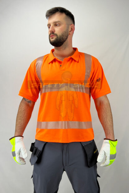 Tricou Safety Shell SPARK – Orange - imagine 2