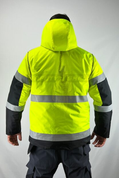 ❄ Geaca captusita Safety Shell Arctic – Green & Black - imagine 3